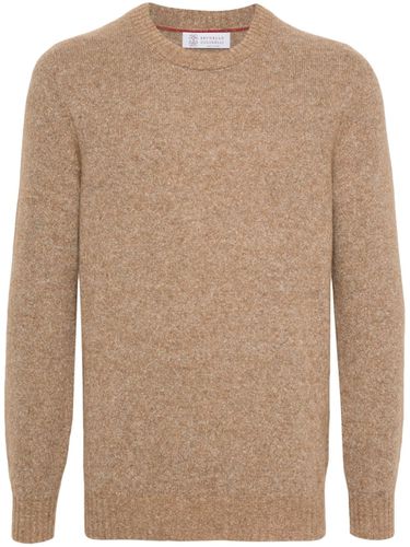 Wool Crewneck Sweater - Brunello Cucinelli - Modalova