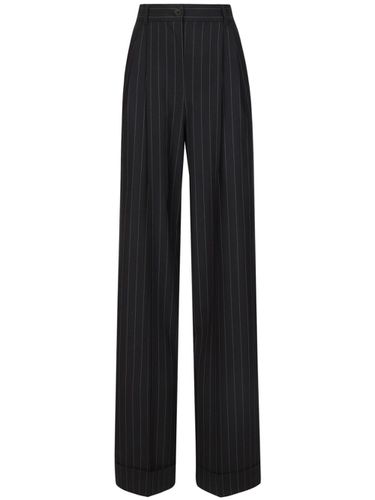 Pinstripe Wool Trousers - Dolce & Gabbana - Modalova