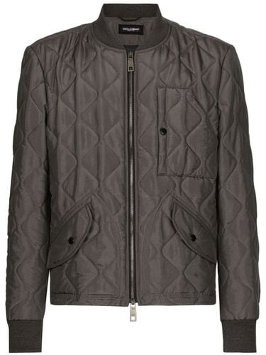 Nylon Bomber Jacket - Dolce & Gabbana - Modalova