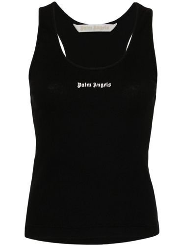 PALM ANGELS - Logo Ribbed Tank Top - Palm Angels - Modalova