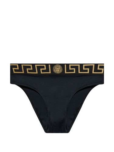 Greca-print Bikini Bottoms - Versace - Modalova