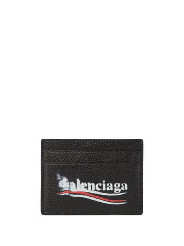 Leather Credit Card Case - Balenciaga - Modalova