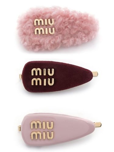 MIU MIU - Hair Clips - 3 Pack - Miu Miu - Modalova