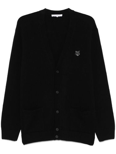 Fox Head Wool Cardigan - Maison Kitsune' - Modalova