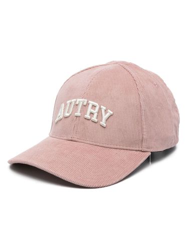 AUTRY - Logo Velvet Baseball Cap - Autry - Modalova