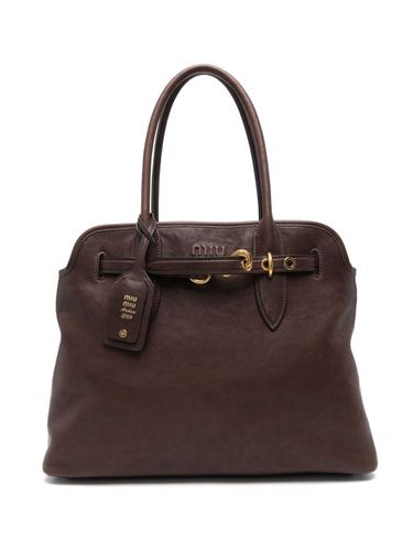 MIU MIU - Aventure Leather Handbag - Miu Miu - Modalova