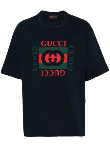 GUCCI - Logo Cotton T-shirt - Gucci - Modalova