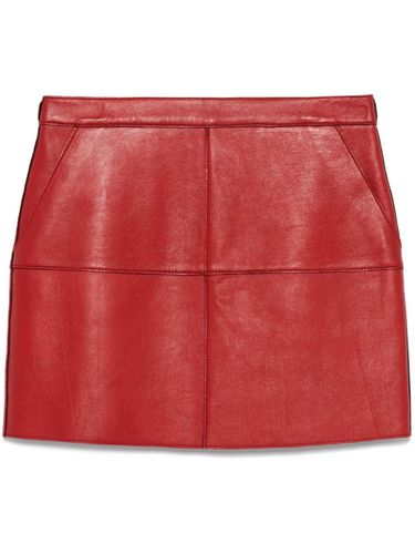 PAROSH - Leather Mini Skirt - Parosh - Modalova