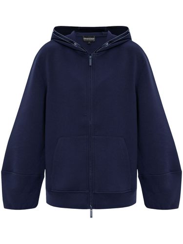 EMPORIO ARMANI - Logo Cotton Hoodie - Emporio Armani - Modalova