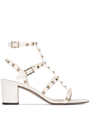 Rockstud Leather Sandals - Valentino Garavani - Modalova