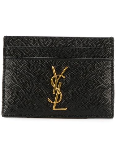 Cassandre Leather Card Case - Saint Laurent - Modalova