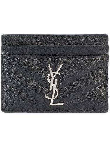 Cassandre Leather Card Case - Saint Laurent - Modalova