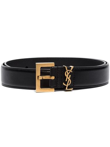 Cassandre Leather Belt - Saint Laurent - Modalova