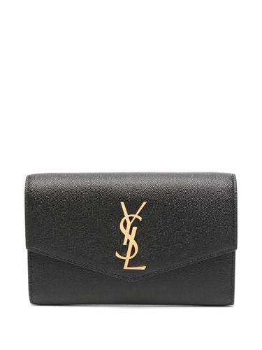 Uptown Leather Wallet On Chain - Saint Laurent - Modalova