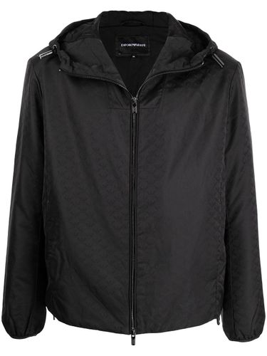 Allover Logo Blouson Jacket - Emporio Armani - Modalova