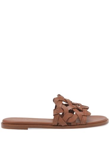 Amalfi Leather Flat Sandals - Gianvito Rossi - Modalova