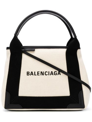 Navy Cabas Xs Canvas Tote Bag - Balenciaga - Modalova