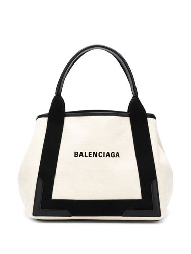 Navy Cabas Small Canvas Tote Bag - Balenciaga - Modalova