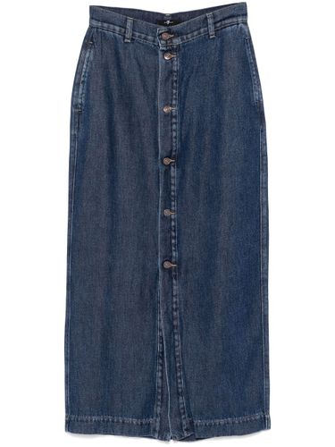 Amie Denim Long Skirt - 7 For All Mankind - Modalova