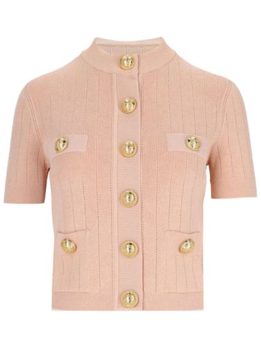 Buttoned Crewneck Cardigan - Balmain - Modalova