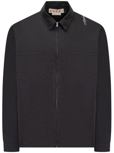 MARNI - Embroidered Cotton Shirt - Marni - Modalova