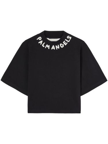 PALM ANGELS - Logo Cropped T-shirt - Palm Angels - Modalova