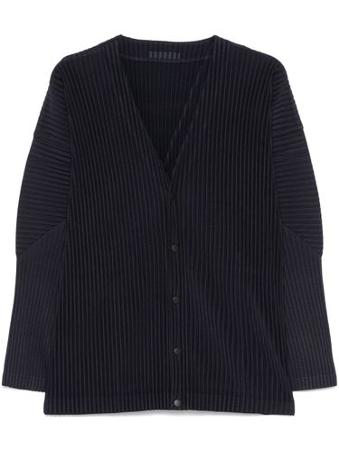 Pleated V-necked Cardigan - Homme Plisse' Issey Miyake - Modalova