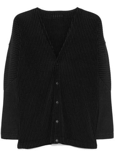 Pleated V-necked Cardigan - Homme Plisse' Issey Miyake - Modalova