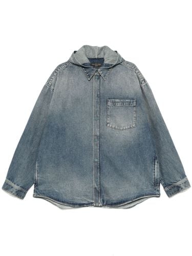 BALENCIAGA - Hooded Denim Jacket - Balenciaga - Modalova