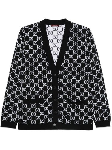 GUCCI - Gg Supreme Wool Cardigan - Gucci - Modalova