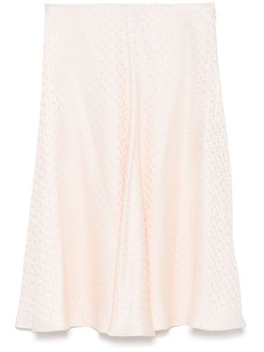 FENDI - Ff Silk Midi Skirt - Fendi - Modalova