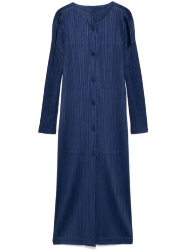 Pleated Long Cardigan - Pleats Please Issey Miyake - Modalova