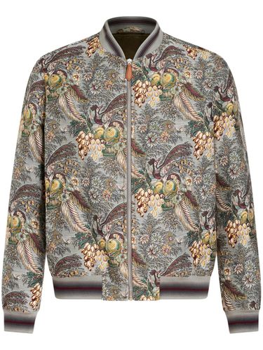 ETRO - Bomber Jacket With Logo - Etro - Modalova