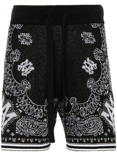 Cotton Bermuda Shorts With Print - Amiri - Modalova