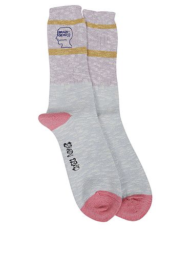 Cotton Socks With Striped Print - Brain Dead - Modalova