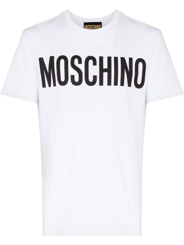 MOSCHINO - Cotton T-shirt With Logo - Moschino - Modalova