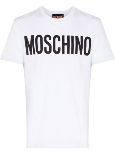 MOSCHINO - Cotton T-shirt With Logo - Moschino - Modalova