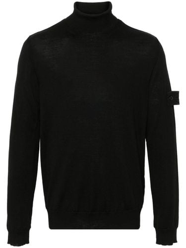 STONE ISLAND - Turtleneck With Logo - Stone Island - Modalova