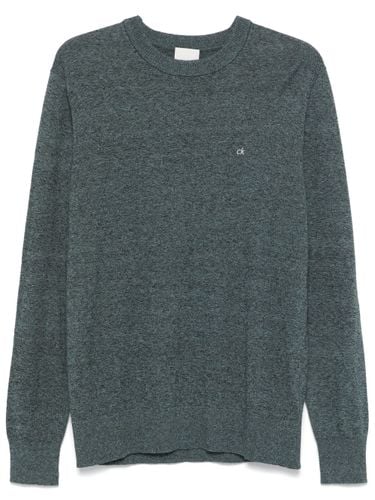 Sweater With Embroidered Logo - Calvin Klein - Modalova