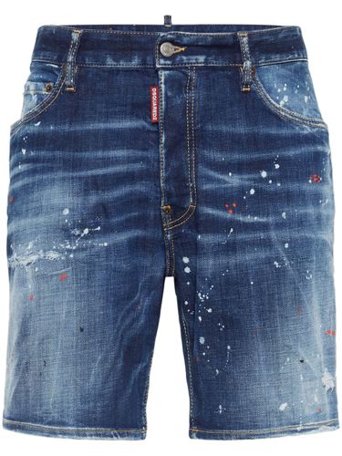 Stretch Cotton Denim Shorts - Dsquared2 - Modalova