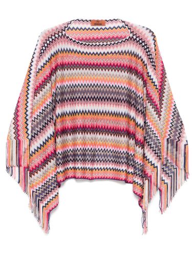 Poncho With Zigzag Pattern - Missoni - Modalova