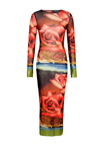 Roses Printed Tulle Midi Dress - - L (UK14 / L) - Jean Paul Gaultier - Modalova