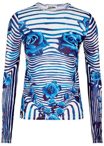 Flower Body Morphing Stretch-jersey top - - L (UK14 / L) - Jean Paul Gaultier - Modalova