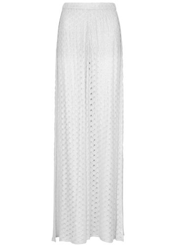 Metallic Wide-leg Fine-knit Trousers - - 40 (UK8 / S) - Missoni - Modalova