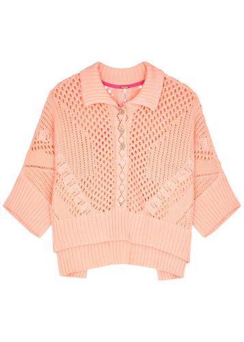To The Point Pointelle-knit Polo top - - L (UK16-UK18 / L) - Free People - Modalova