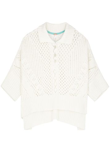 To The Point Pointelle-knit Polo top - - S (UK 8-10 / S) - Free People - Modalova