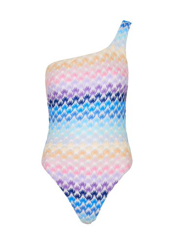 One-shoulder Metallic Fine-knit Swimsuit - - 42 (UK10 / S) - Missoni - Modalova