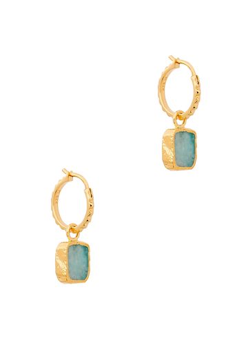Amazonite 18kt Gold Vermeil Hoop Earrings - Missoma - Modalova