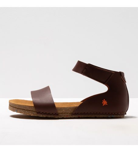 ST0003_012 Sandales en cuir Cago Brown-Pale Crete brown (40), Marron, Plat, Velcro, Casuel - Art - Modalova