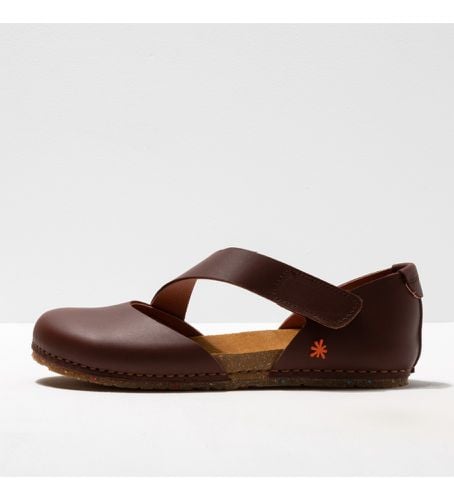 ST0003_012 Sandales Cago en cuir (40), Marron, Plat, Velcro, Casuel - Art - Modalova